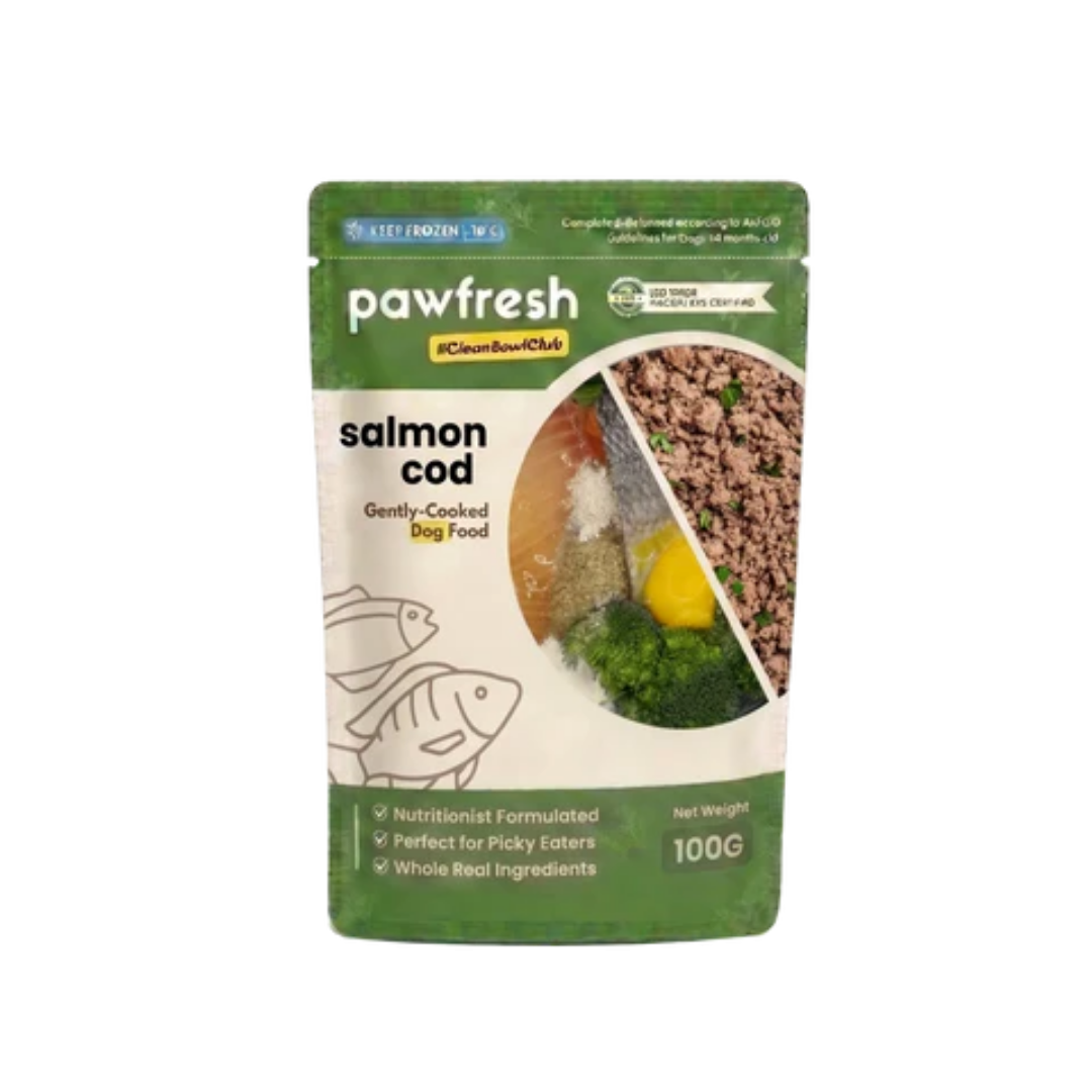 Fresh Salmon and Cod Dog Food Meal Pack (Gently-Cooked)