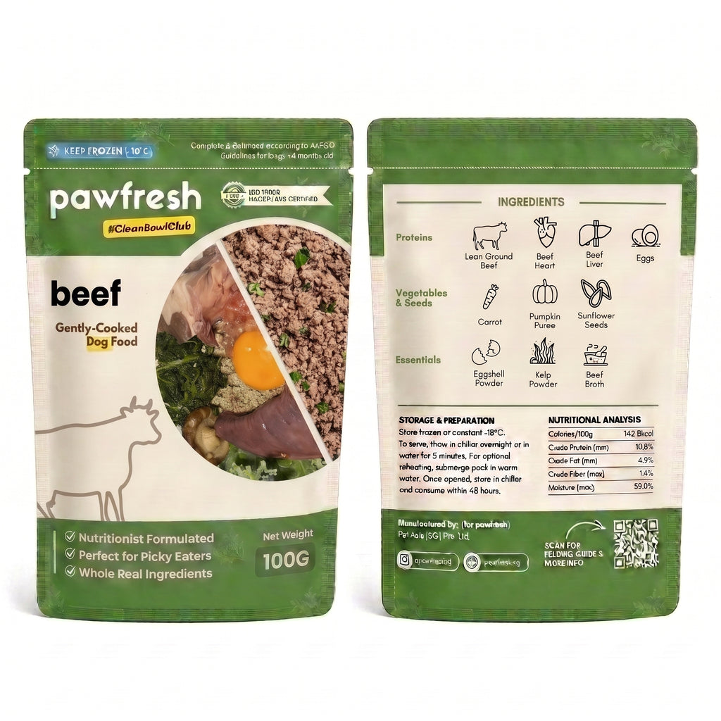 Fresh Beef Dog Food Meal Pack (Gently-Cooked)