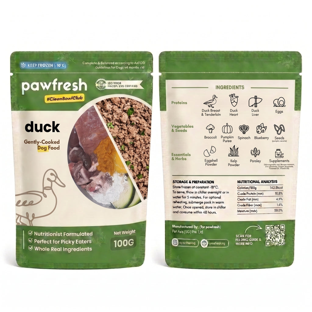 Fresh Duck Dog Food Meal Pack (Gently-Cooked)